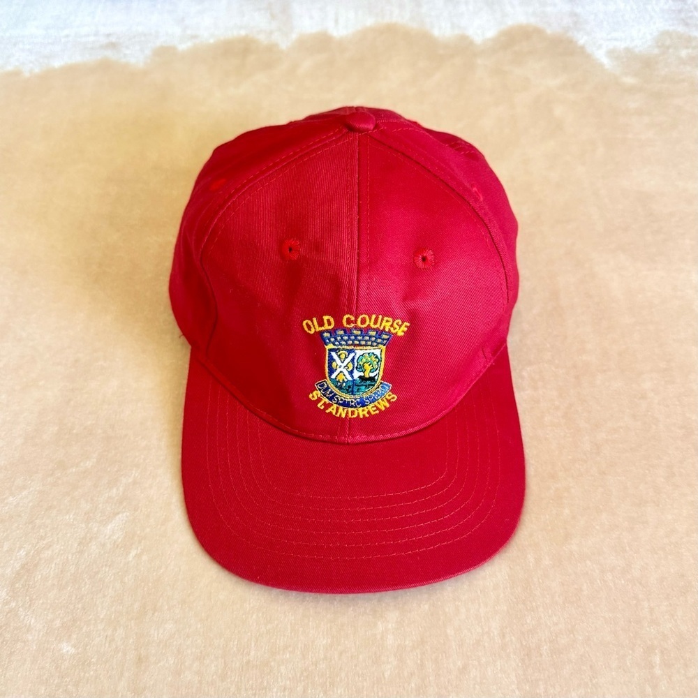 Vintage Red St. Andrews Golf Cap